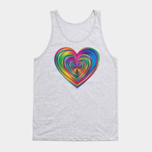 Colorful Prismatic Chromatic Rainbow Psychedelic Tank Top